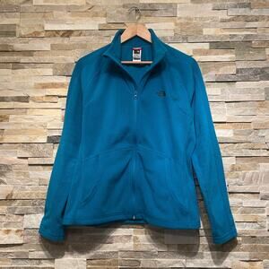 The North Face Women’s L Fleece Jacket | Bright Blue Full Zip Outdoor Layer
